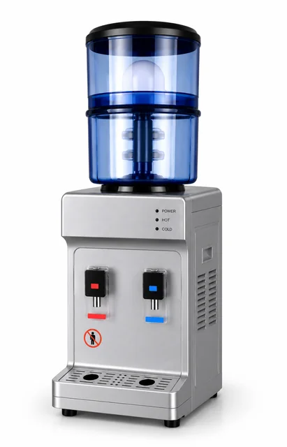 Drinking Waters Desktop dispenser with filter bottle